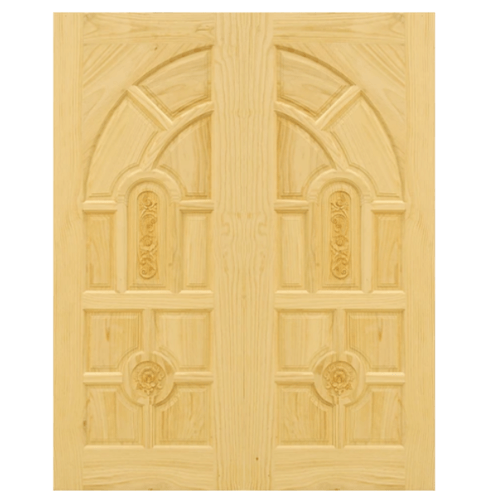 ประตูไม้สนนิวซีแลนด์ Eco Pine-005 100x220 cm.