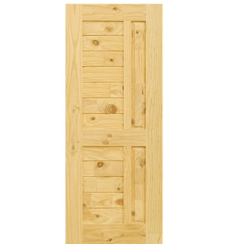 ประตูไม้สนนิวซีแลนด์ Eco Pine-007 90x207 cm.