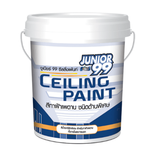 NIPPON PAINT สีทาฝ้าภายนอกและภายใน JUNIOR 99  800 ขนาด 5 แกลลอน  สีเทาอ่อน