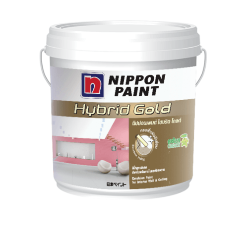 NIPPON สีน้ำอะคริลิกภายใน  ไฮบริด โกลด์ ฟิล์มด้าน เบส B 1 กล.