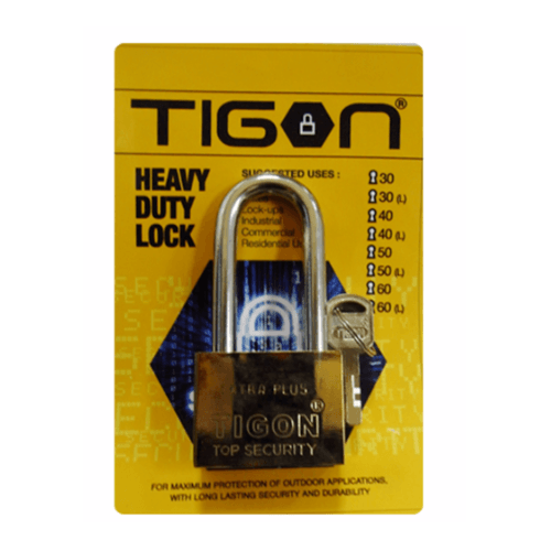 TIGON กุญแจชุบทองคอยาว ขนาด 50 มิล - 