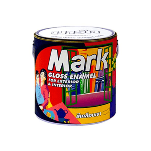Captain สีเคลือบเงา MARK  #M860  1 กล. สีโอ๊คน้ำตาล