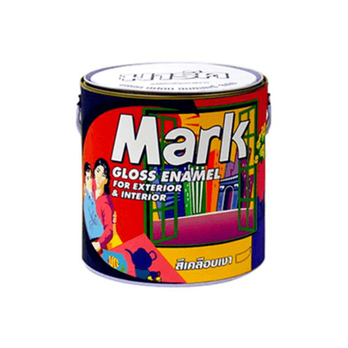 Captain สีเคลือบเงา MARK  #M860  ¼ กล. สีโอ๊คน้ำตาล