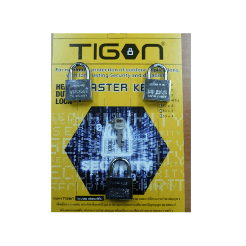 กุญแจมาสเตอร์คีย์ tigon 50 มิล x 3 ตัว/ชุด