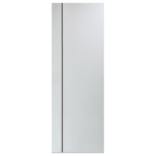 ประตู UPVC MG1 เซาะร่องดำ 70x200 cm. (ไม่เจาะ) สีขาว PEOPLE 