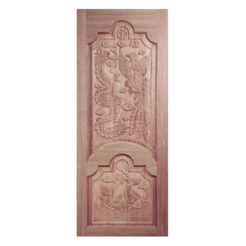 ประตูไม้สยาแดง GC-91 90x200 cm.