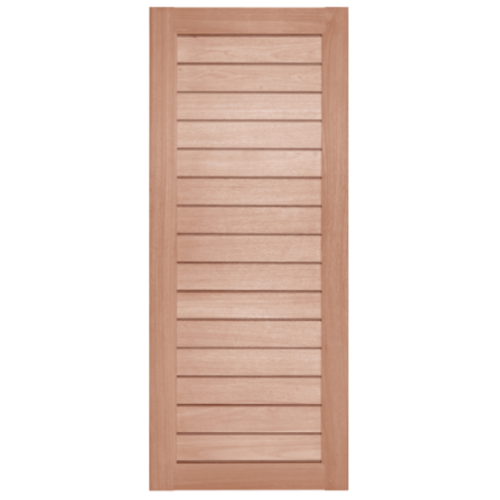 BEST ประตูไม้สยาแดง ขนาด150x354 cm. GS-52 Plus 