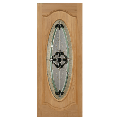 ประตูกระจกไม้นาตาเซีย ORCHID-06 ขนาด 90x200 cm.