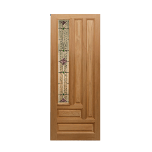 ประตูกระจกไม้สยาแดง  Jasmine-06A 80x200 cm.