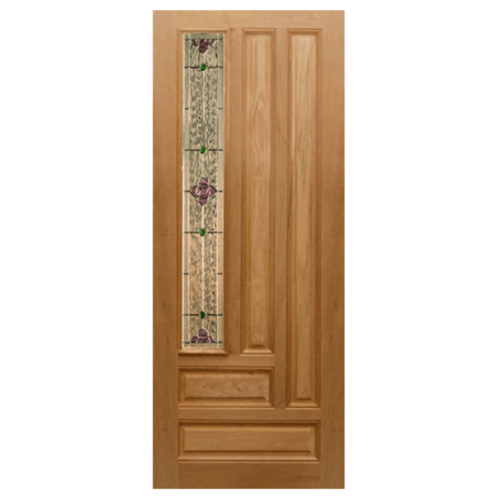 ประตูไม้นาตาเซีย JASMINE-06A ขนาด 100x200 cm.