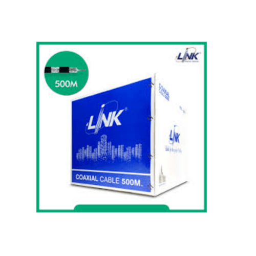 LINK สายเคเบิ้ล CCTV RG 6 SH. 95% (500 M./ Box) รุ่น CB-0106A สีดำ