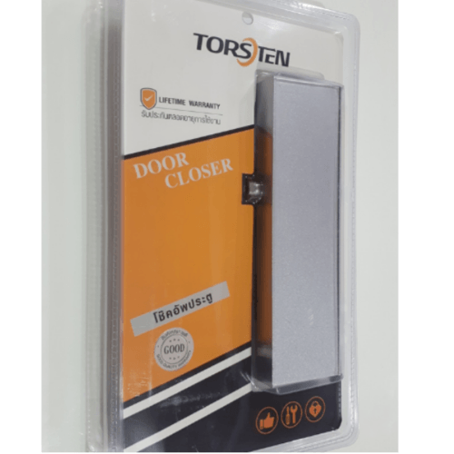 TORSTEN โช๊คอัพประตู ไม่ตั้งค้าง รับน้ำหนัก 45-75 กก. PQS-BX882 สีเงิน