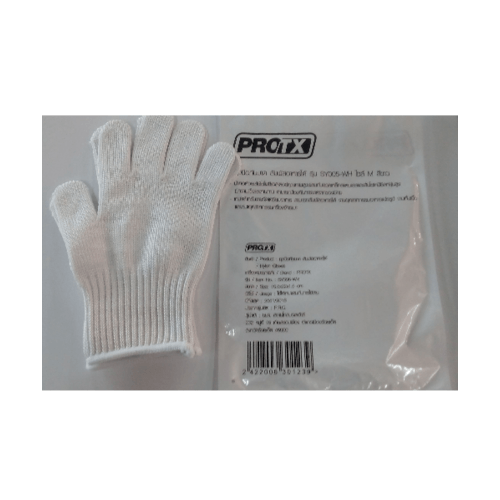 PROTX ถุงมือกันบาด ไซส์ M SY005-WH สีขาว