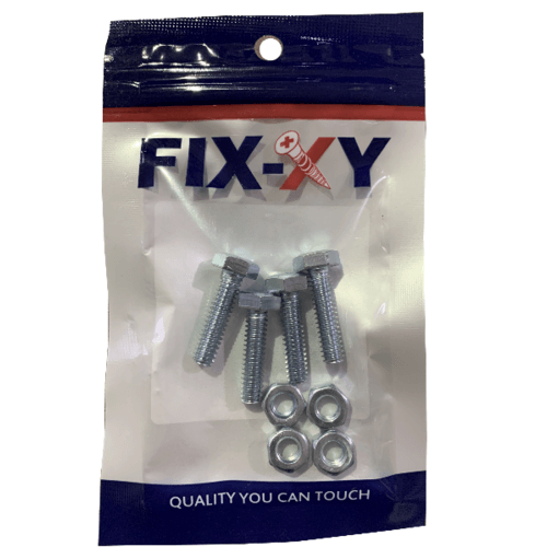 สกรูเกลียวมิล 1/4x1 รุ่น EF-002 (4ชิ้น/แพ็ค) FIX-XY