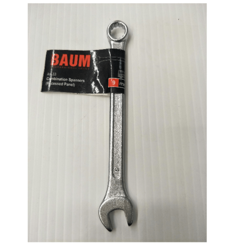 BAUM ประแจแหวนข้างปากตาย  9mm. (Carbon-Steel)
