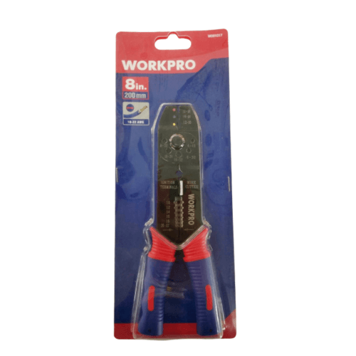 WORKPRO คีมตัด/ย้ำสายไฟ รุ่น W091017 8นิ้ว