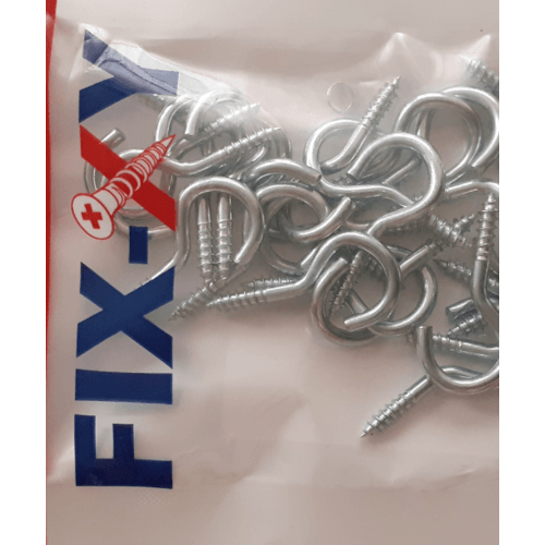 ตะขอห่วงกลม เบอร์4 รุ่น EK-004-S (50ชิ้น/แพ็ค) FIX-XY