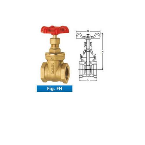 VAVO ประตูน้ำทองเหลือง 2 รุ่น YF-4056-6