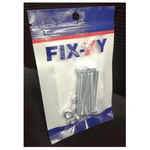 สกรูเกลียวมิล 1/4x2 รุ่น EF-004 (4ชิ้น/แพ็ค) FIX-XY