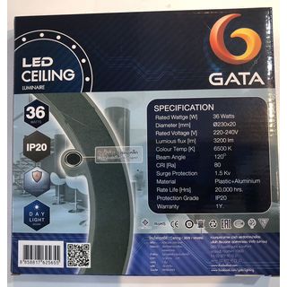 GATA หลอดไฟแม็กเน็ทแบบวงกลม 36วัตต์ แสงเดย์ไลท์