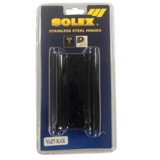 SOLEX บานพับปีกผีเสื้อสเตนเลส NO.4275 BLACK ขนาด 4x3x2มม สีดำ (3PCS)