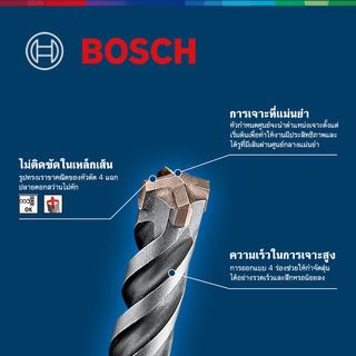 BOSCH ดอกโรตารี่ SDS plus-5X ขนาด 10x110mm