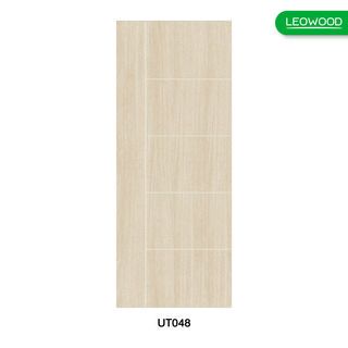 LEOWOOD ประตู UPVC ทนน้ำ ทนปลวก สี Tango ลาย 04 ขนาด 80x200 ซ.ม