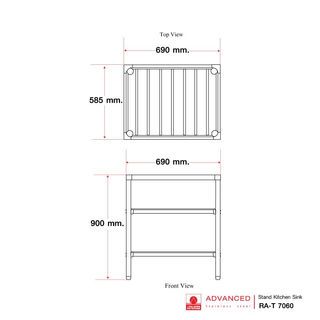 ADVANCED ขาตั้งอ่างล้างจาน RA-T 7060