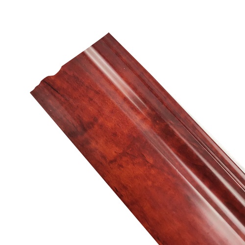 GREAT WOOD ไม้บัวล่าง PVC รุ่น SKG011 90x10×3000มม. สีแดง