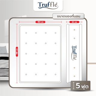 TRUFFLE ที่นอนสปริง2.6 รุ่นAura 5ฟุต หนา9 รับประกัน 5ปี