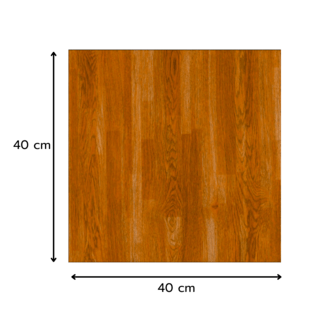 Marbella กระเบื้องเซรามิคปูพื้น 16x16 นิ้ว รุ่น นาตาวู้ด น้ำตาลเข้ม F011-R3X Gloss (12P)