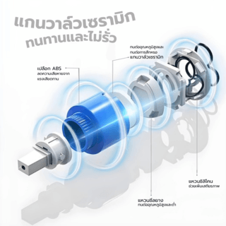 Hardon ก๊อกอ่างล้างจานสเตนเลส 304 แบบติดเคาน์เตอร์ รุ่น ไฮบริด 200-78