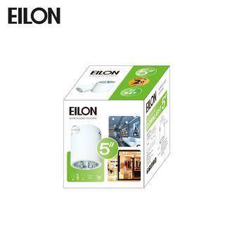 EILON โคมดาวน์ไลท์แบบทาวเวอร์หน้ากลม 5นิ้ว E27 รุ่น TD-02 สีขาว (โคมเปล่า)