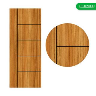 LEOWOOD ประตูปิดผิวเมลามีน iDoor รุ่น S6-06 ขนาด 80x200 ซม. สีบาซิลเลี่ยนทีค