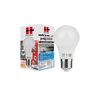 HI-TEK หลอด LED มวยไทย Series ขั้วเกลียว E27 8W รุ่น HLLM27008W แสงนวล