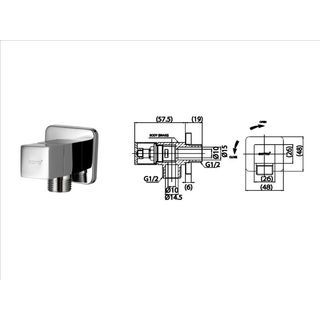 Cotto วาล์วเปิด-ปิดน้ำ รุ่น CT1700(HM) ขนาด