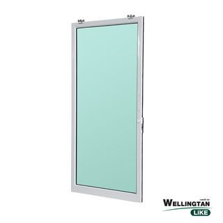 WELINGTAN (LIKE) ประตูอะลูมิเนียม รางแขวน S-S W-AL/009 100x205ซม. สีขาว