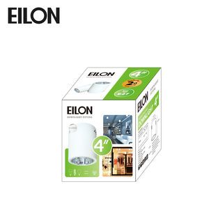 EILON โคมดาวน์ไลท์แบบทาวเวอร์หน้ากลม 4นิ้ว E27 รุ่น TD-01 สีขาว (โคมเปล่า)