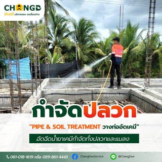 บริการกำจัดแมลงระบบ PIPE&Soil แบบวางท่ออัดเคมี (ขนาดพื้นที่ไม่เกิน 59 ตร.ม.เหมา)