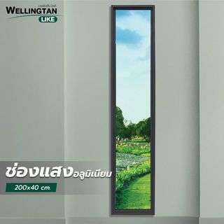 WELLINGTAN (LIKE) ช่องแสงอะลูมิเนียม 200 x 40 ซม. สีดำ