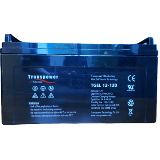 Transpower แบตเตอรี่ 12V 120A รุ่น TGEL12-120 สีดำ