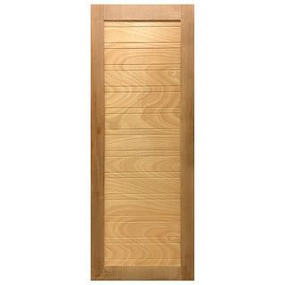 GREATWOOD ประตูไม้จริงเอ็นจิเนียร์ MD59 V-DOOR 80x200ซม.