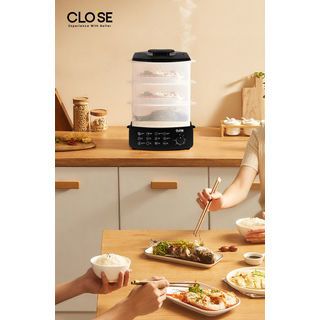 CLOSE หม้อนึ่งไฟฟ้า 3 ชั้น ขนาด 12 ลิตร 900 วัตต์ รุ่น DFZG-L014 สีดำ