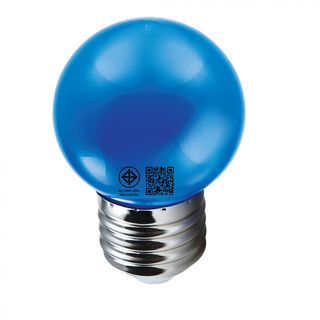 HI-TEK หลอดไฟปิงปอง LED ECO E27 1W รุ่น HLLC00001B สีน้ำเงิน