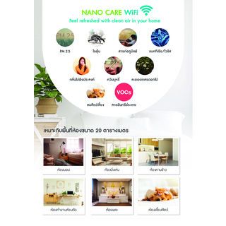 MAZUMA เครื่องฟอกอากาศ NANO CARE WiFi สีขาว