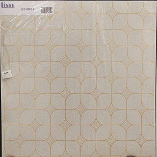 Lisse แผ่นฝ้ายิปซั่มเคลือบPVCติดฟอย์ล ขนาด0.8x60x60ซม.ลายออมทอง 