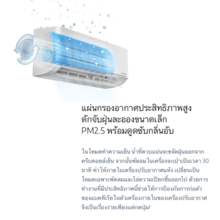 BEKO เครื่องปรับอากาศ Inverter 9000 BTU BSVON 090 สีขาว