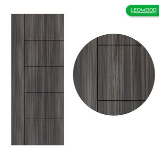 LEOWOOD ประตูปิดผิวเมลามีน iDoor รุ่น S6-06 ขนาด 80x200 ซม. สีซิเนริโอโอ๊ค