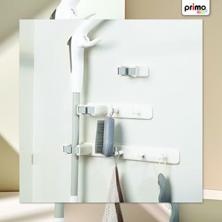 Primo ที่แขวนไม้ถูพื้น รุ่น B019-1 สีขาว-เทา