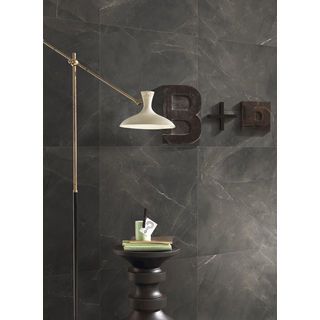 Marbella 60x60 กระเบื้องพอร์ซเลน รุ่น เนโร่ สโตน-สี ดำ Glazed Tile P6041 (4P) Random